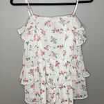 Topshop NWT Floral Cold Shoulder Swiss Dot Long Sleeve Romper Size 8 Photo 2