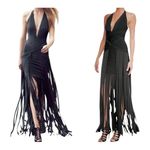 Herve Leger Black Halter Bodycon Dress Photo 1