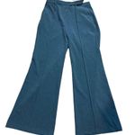 Camila Coelho Charcoal Gray Trouser Pant LARGE Hip Cut Out Wide Flare Leg $238 Photo 6