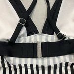 Athleta  Montauk Black & White Stripe Tankini Swim Top size Small Photo 4