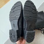 Sofft Black Leather Lace Up Tall Knee High Low Heel Riding Boots Size 7 Photo 7