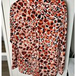 Jones New York  Leopard Print V-Neck Long Sleeve Top Womens Size‎ Small Photo 8