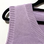 SheIn  Knit Sweater Vest Light Purple S Photo 5