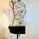 Urban Expression  Stella Fold Over Black Vegan Leather Clutch Gold Chain Strap Photo 10