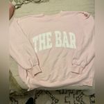 The Bar  || varsity pink sweatshirt Photo 2