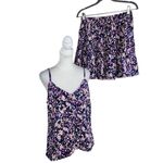Sanctuary  Matching Set Navy Floral Flirty Mini Skirt and Tank Top NWT Sz Medium Photo 1
