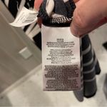 BCBGMAXAZRIA Cute black white geometric jersey knit stretchy flowy maxi high neck dress BCBG Photo 6