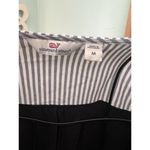 Vineyard Vines  Sweater M Top Navy Blue Seersucker Ribbon Wrist Ties Womens Photo 3