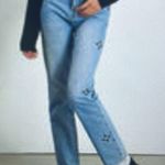 PacSun Eco Embellished Denim Dad Jean Size 24 in Indigo Blue Wash Photo 1