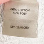 Ecru Blue Printed Fringe Trim Tweed Jacket Zip Blazer Women's Size XS Photo 6