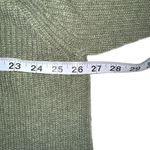 Madewell NWOT  Lyle Merino Wool Blend Ribbed Henley V-Neck Green Knit Sweater XXL Photo 4