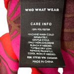 Who What Wear Milanese Floral Mini Dress XS Long Sleeve Multicolor Vibrant Photo 15