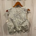 Handmade Cute music notes vest elastic back open front opera rock oatmeal Photo 2