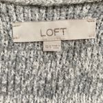 Loft  Women's Open Cardigan Sweater Vest Gray/White‎ XS/S EUC Photo 9