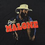 Post Malone T-shirt with cowboy hat graphic. Size XL Photo 1