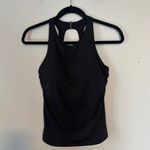Athleta Maldives High Neck Tankini Swim Top Black 34B 34C Photo 2