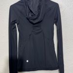 Lululemon  Ruffle Hooded Quarter Zip Pullover NWOT Size 2 Black Photo 0