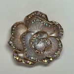 Flower Brooch / Scarf Pin #149 Gold Photo 1