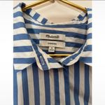 Madewell  Oversized Ex-Boyfriend Shirt Mullins Stripe Poolhouse Stripe Fountain Photo 3
