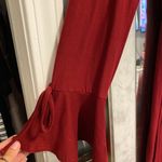 Derek Heart Red Long Sleeve Dress Photo 2