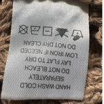 Nina Leonard  Crochet Cardigan Brown 2X Open Weave Short Sleeve Button Front Photo 3