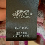 Torrid Super Soft Plush Knit Striped Sweater Tunic Tee 6 6X Pink Purple Mauve Photo 6