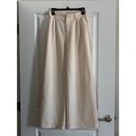 Abercrombie & Fitch  Cream Wide Leg Pleated High Waisted Pants Size Small Photo 1