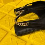 ASOS  Design black flats.  With chain size 9 Photo 2