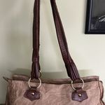 Nardelli Italian Made Tan Leather with Calf hair Large Shoulder Bag Brown Photo 13
