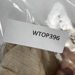 Lauren Ralph Lauren Tan Floral Chiffon Georgette Split Neck Sheer Blouse Size XL Photo 11