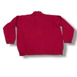 Ralph Lauren  Women’s Size L Red Crest Embroidered 1/4 Zip 100% Cotton Sweater Photo 3