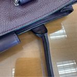 Coach Women's Swagger Carryall Pebble Leather Satchel Bag Oxblood Maroon Photo 9