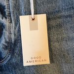 Good American  Bombshell Short Denim Blue Jean Shorts Shadow Pockets NWT Size 15 Photo 6