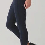 Lululemon Navy Blue Soft Stretchy Legging Tights Size 4 Photo 0