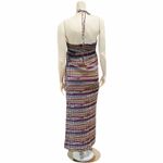 Volcom Halter Multicolor Maxi Dress Small Petite Photo 3