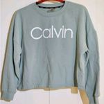 Calvin Klein Women's Sage Green Crew Neck Sweater Size L Photo 0