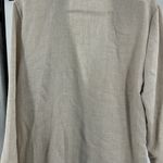 Bonjour  flax blend neutral blazer jacket M beige pockets casual resort work Photo 8