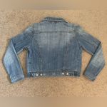 Eunina Distressed Denim Blue Jean Jacket, Size S Photo 6