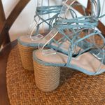 Raye lace up ankle tie turquoise sandals size 9 Photo 5