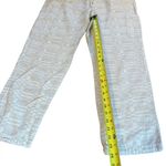 Coldwater Creek Linen Cotton Beige Patterned Pants Pull On Tie Waist Women Large Photo 7