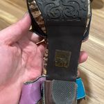 L'ATISTE Pink and Blue Floral Chunky Heeled Sandals Size 8 Photo 3