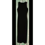 See You Monday Black Sleeveless Dress, Lined, Maxi, Lightweight, Stretchy, Small Photo 5