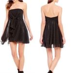 Free People  strapless tie front mesh layered short dress Size 2 ‘Good for You’ Photo 1