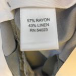 Banana Republic  Gray Lightweight Linen Straight Wide Leg Pant Womens Size 2 Photo 7