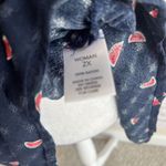 Westport Women’s Casual Watermelon All Over Print Sheer Summer Blouse Size 2X Photo 5