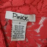 Pinky Lace 3/4 Sleeve Open Front Pink Lace Blazer Jacket Women's Size Small Photo 1