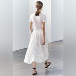 ZARA NWT  Women’s Cotton Lined Embroidered Eyelet Maxi Skirt Size XL Photo 3