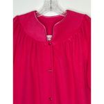 American Vintage NWT Vintage Evelyn Pearson Vel de Roi Velour Robe Pink USA Made snap front Large Photo 3