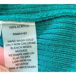 Calvin Klein Teal/Turquoise Long Sleeve Ribbed Zip Cardigan Photo 6