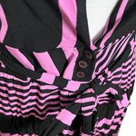 Maaji Discovery Stripe Plunge Maxi Dress Women’s Medium Black Purple Revolve Photo 8